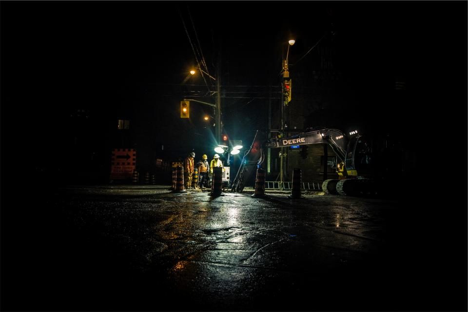 Illustrative photograph of construction Workers